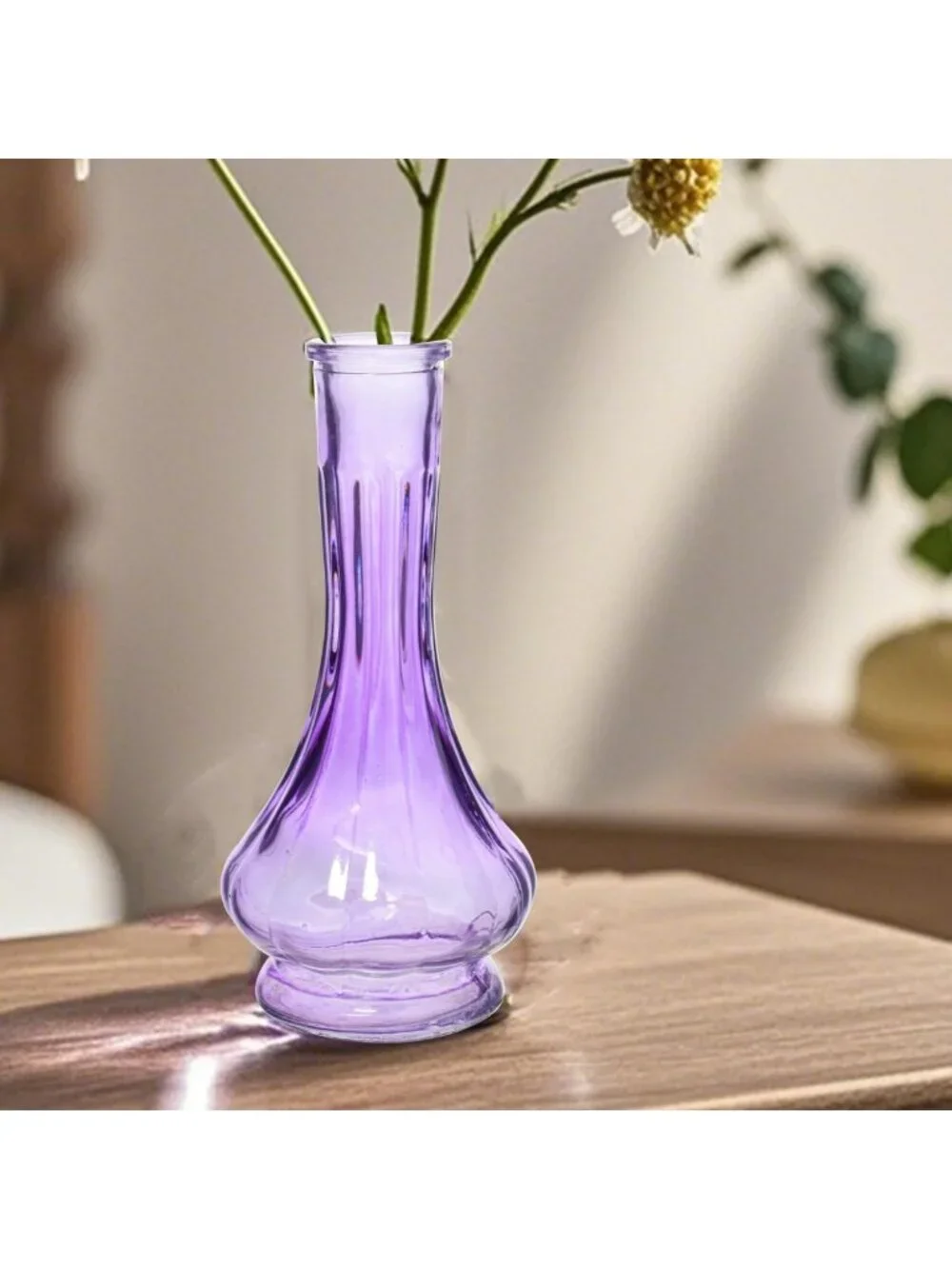 Set of 10 Colorful Glass Bud Vases - Vintage Small Flower Bottles for Home